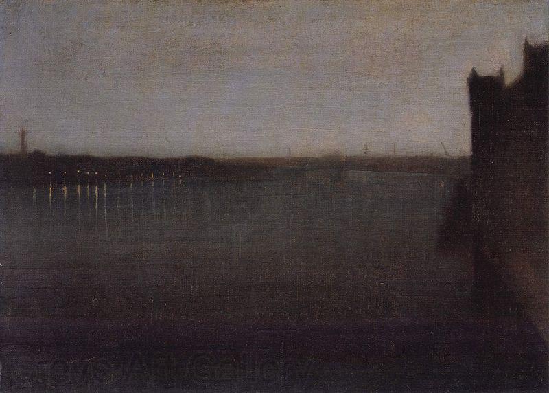 James Mcneill Whistler Nocturne in Grau und Gold, Westminster Bridge Norge oil painting art